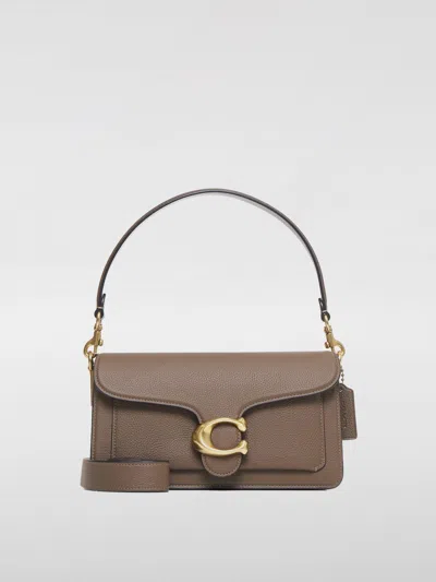 Coach Leather Tabby Shoulder Bag In B4/dark Stone