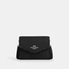 Coach Mini Envelope Wallet With Strap In Black