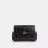 Coach Mini Envelope Wallet With Strap In Black
