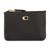 Coach Mini Id Skinny Card Case In Brown