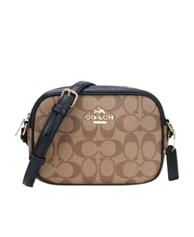 Coach Mini Jamie Logo Satchel Bag In Brown