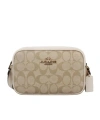 Coach Mini Jamie Logo Shoulder Bag In Nude