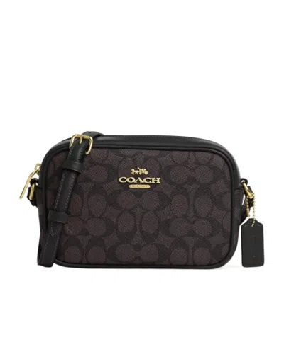 Coach Mini Jamie's Signature Canvas Camera Bag In Black
