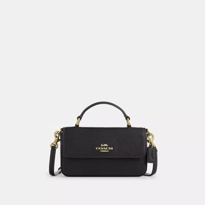 Coach Mini Josie Top Handle Bag In Black