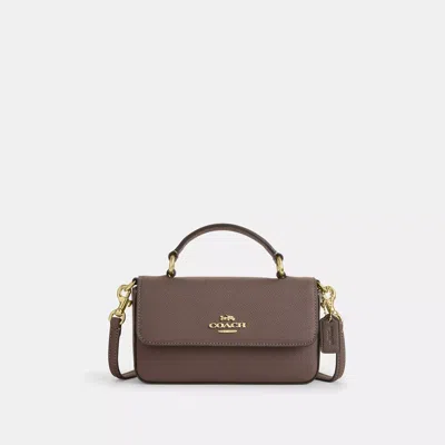 Coach Mini Josie Top Handle Bag In Brown