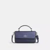 Coach Mini Josie Top Handle Bag In Signature Canvas In Blue