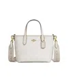 Coach Mini Pattern Shoulder Bag In White