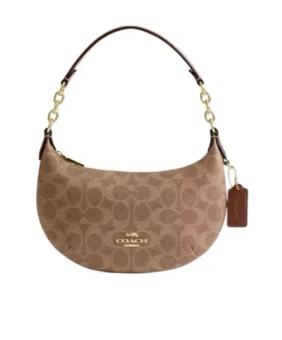 Coach Mini Payton Bag In Signature Canvas In Neutral
