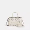 Coach Mini Rowan Crossbody Bag With Star Print In White