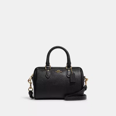 Coach Mini Rowan Crossbody In Black