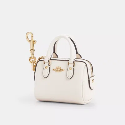 Coach Mini Rowan Satchel Bag Charm In White