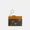 Coach Mini Skinny Id Case In Signature Canvas With Floral Print