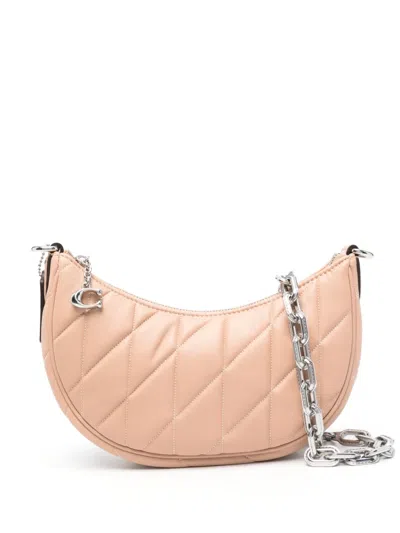 Coach Mira Quilted-leather Shoulder Bag In Pink