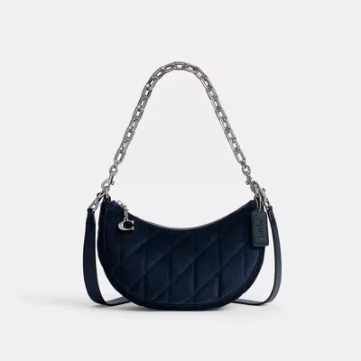 Coach Mira Shoulder Bag With Quilting In Blue