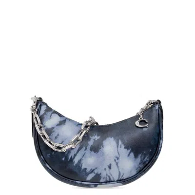 Coach Mira Tie Dye Print Shoulder Bag In Blue