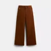 Coach Moleskin Pants In Brown