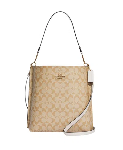 Coach Mollie's Signature Shoulder Bag In Nude
