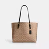 Coach Mollie Tote Bag In Signature Canvas In Beige