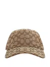 Coach Monogram-adjustable Cap In Brown