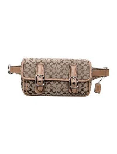 Pre-owned Coach Monogram Belt Bag In Brown