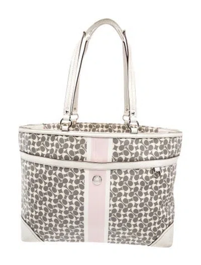 Pre-owned Coach Monogram Chelsea Heritage In Neutral