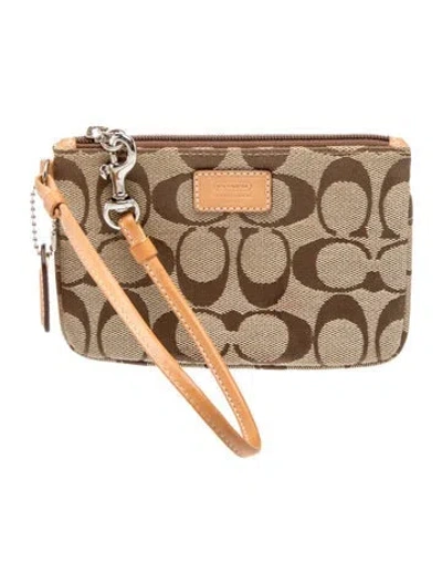 Pre-owned Coach Monogram Crossbody Bag In Brown