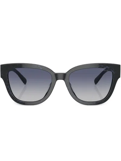 Coach Monogram-pattern Sunglasses In Blue