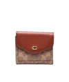 Coach Monogram-patterned Wallet In Red