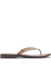Coach Monogram-print Slide Sandals In Brown