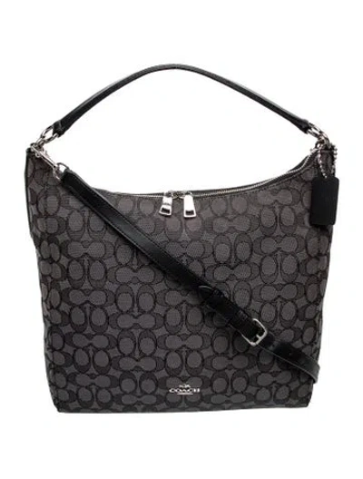 Pre-owned Coach Monogram Shoulder Bag In Black