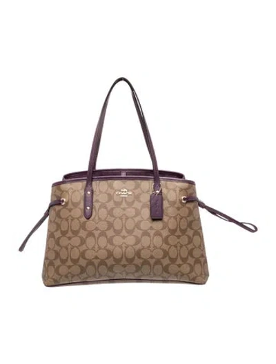 Pre-owned Coach Monogram Shoulder Bag In Brown