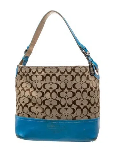 Pre-owned Coach Monogram Shoulder Bag In Multi