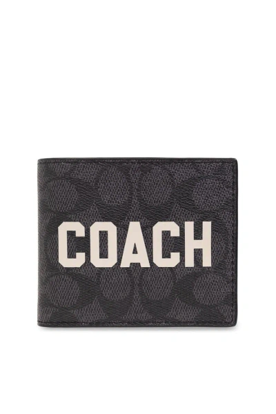Coach Monogrammed Logo Printed Bi In Black