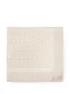 Coach Monogram-print Silk Scarf In Neutral
