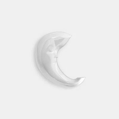 Coach Moon Brooch In Metallic