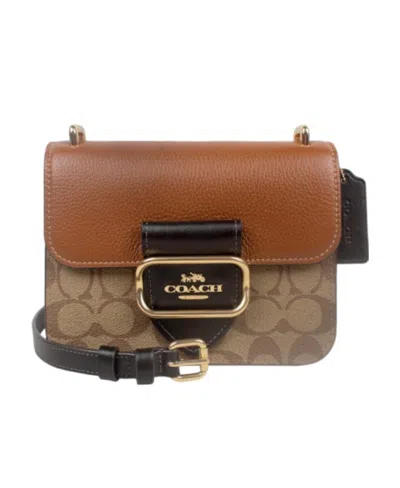 Coach Morgan Color Shoulder Bag In Black