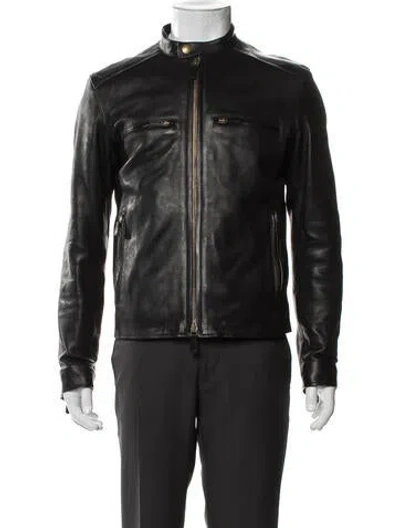 Pre-owned Coach Moto Jacket In Black