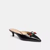 Coach Mule With Cherries In Black