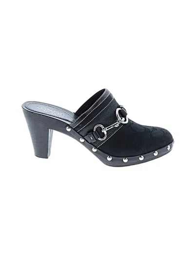 Pre-owned Coach Mule/clog In Black