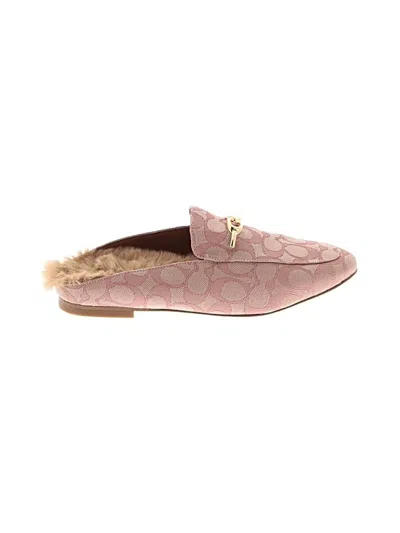 Pre-owned Coach Mule/clog In Pink