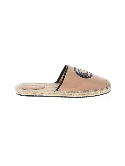 Pre-owned Coach Mule/clog In Tan