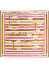 Coach Multi Belt Printed Silk Scarf In Multicoloured