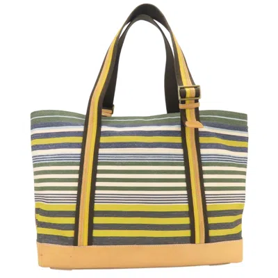 Pre-owned Coach Multi-color Canvas Leather Tote Bag ()