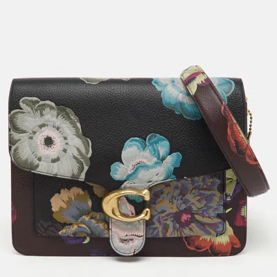 Pre-owned Coach Multicolor Floral Print Leather Tabby Shoulder Bag