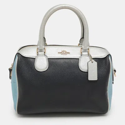 Coach Multicolor Leather Mini Bennett Satchel In Black