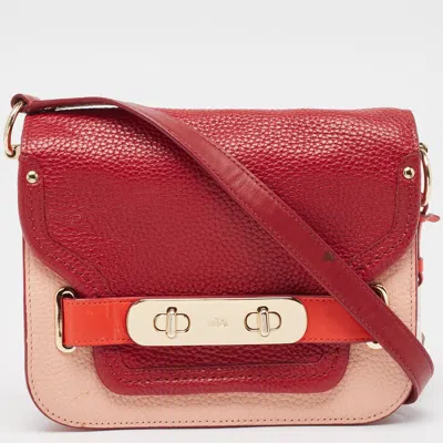 Pre-owned Coach Multicolor Leather Small Swagger Shoulder Bag