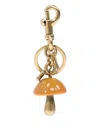 Coach Mushroom Crystal-embellished Bag Charm In Gold