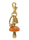 Coach Mushroom Crystal-embellished Bag Charm In Gold
