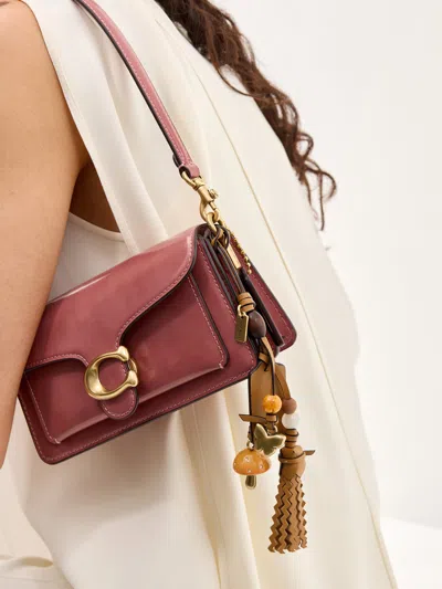 Coach Mushroom Heritage Bag Charm Brown