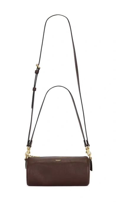 Coach Natural Grain Leather Barrel Bag In Brown